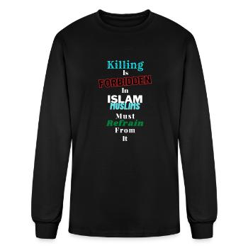 Killing is Forbidden in Islam - Men's Long Sleeve T-Shirt - black - Front
