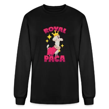 Royal Alpaca Royalpaca - Men's Long Sleeve T-Shirt - black - Front