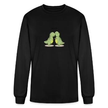 HUG ME - Men's Long Sleeve T-Shirt - black - Front