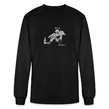 Banksy Fallen Angel - Men's Long Sleeve T-Shirt - black - Front