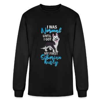 Dog Walking Pedigree Dog - Men's Long Sleeve T-Shirt - black - Front