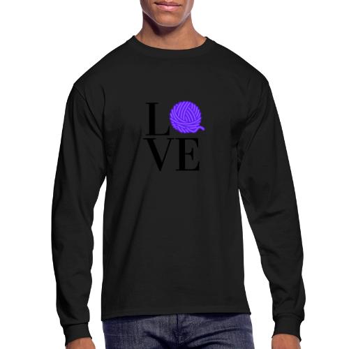 Love Yarn Purple - Men's Long Sleeve T-Shirt