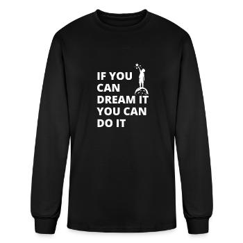 Dream to Achieve - Men's Long Sleeve T-Shirt - black - Front