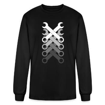 Fading Wrenches Mechanic - Men's Long Sleeve T-Shirt - black - Front