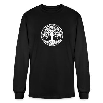 Yggdrasil Tree of Life Celtic Symbol Nature Nordic - Men's Long Sleeve T-Shirt - black - Front