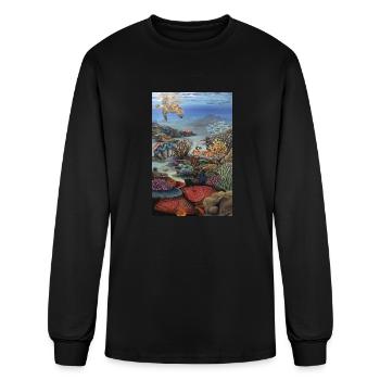 Reef - Men's Long Sleeve T-Shirt - black - Front