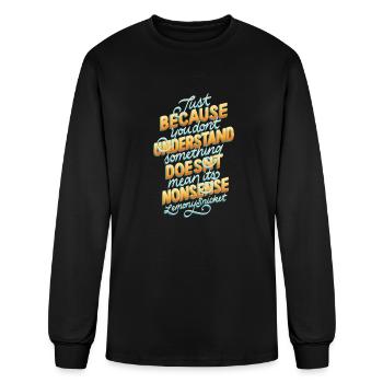 Nonsense hippie - Men's Long Sleeve T-Shirt - black - Front