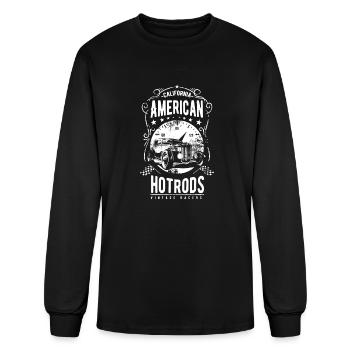 American Hotrod - Men's Long Sleeve T-Shirt - black - Front