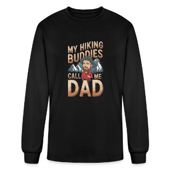 Hiking Dad Gift idea Camping Outdoor Dad - Men's Long Sleeve T-Shirt - black - Front