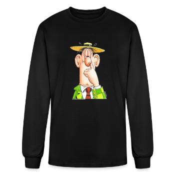 Nose Picker - Men's Long Sleeve T-Shirt - black - Front