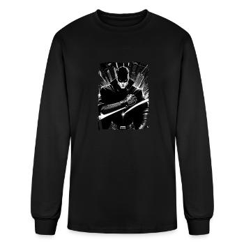 Black Hero - Men's Long Sleeve T-Shirt - black - Front