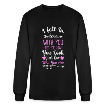Love Couple Couples - Men's Long Sleeve T-Shirt - black - Front
