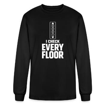 Elevator Inspector Certified Elevator Inspector - Men's Long Sleeve T-Shirt - black - Front