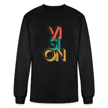 Retro Vision - Men's Long Sleeve T-Shirt - black - Front
