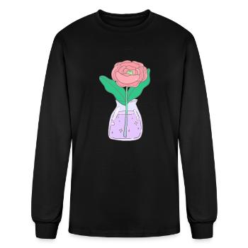 Rose With A Surprise - Men's Long Sleeve T-Shirt - black - Front