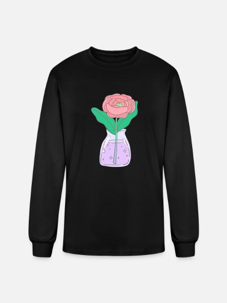 Rose With A Surprise - Men's Long Sleeve T-Shirt - black