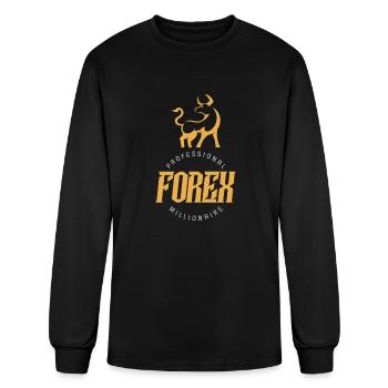 Professional Forex Millionaire - Men's Long Sleeve T-Shirt - black - Front