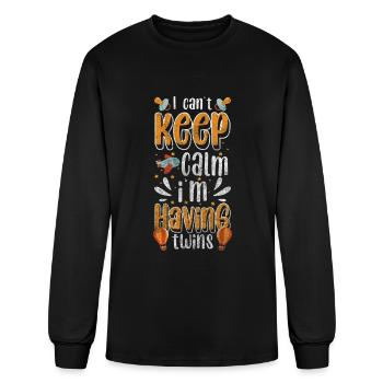 Pregnancy Baby Bump Offspring - Men's Long Sleeve T-Shirt - black - Front