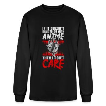 Anime Asian Girl - Men's Long Sleeve T-Shirt - black - Front