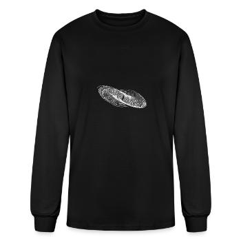 Geometric Circle Lines Ellipses - Men's Long Sleeve T-Shirt - black - Front