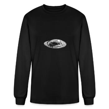 Geometric Parabolas Circle Ellipses Lines - Men's Long Sleeve T-Shirt - black - Front