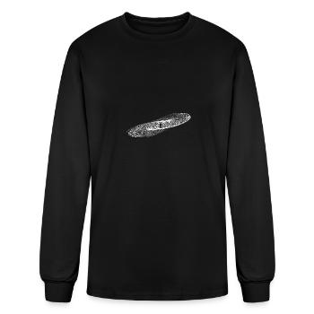 Geometric Circle Ellipses Lines - Men's Long Sleeve T-Shirt - black - Front