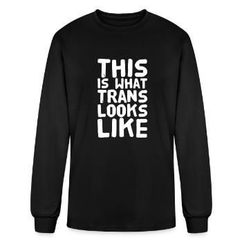 Trans - This is what trans looks like - Men's Long Sleeve T-Shirt - black - Front