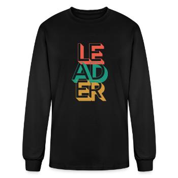 Retro Leader - Men's Long Sleeve T-Shirt - black - Front