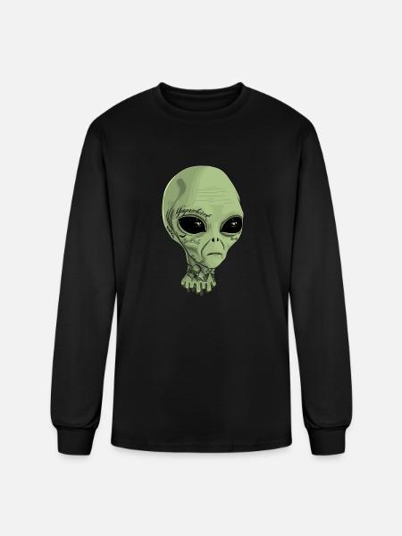 Alien Tattoo - Men's Long Sleeve T-Shirt - black