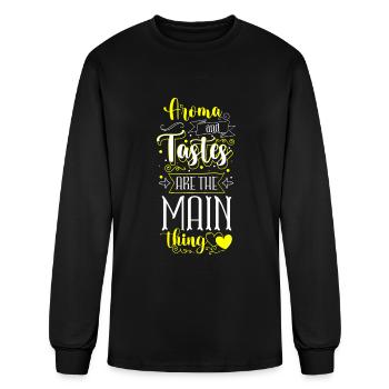 Cooking Food Wooden Spoon Gastronomy - Men's Long Sleeve T-Shirt - black - Front