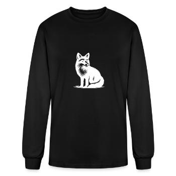 Cute, Clever Fox - Men's Long Sleeve T-Shirt - black - Front