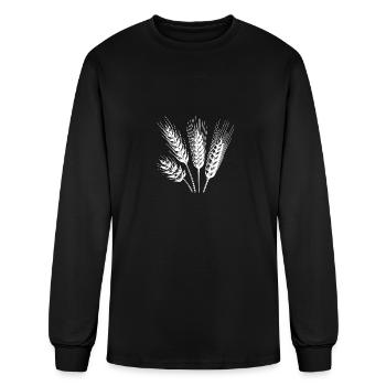 Different Types Of Grain Ears - Men's Long Sleeve T-Shirt - black - Front