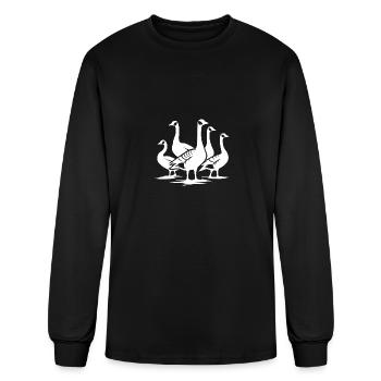 Flock Of Pretty Wild Geese - Men's Long Sleeve T-Shirt - black - Front