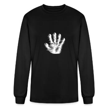 Scary Kids Halloween Ghost Fog Hand - Men's Long Sleeve T-Shirt - black - Front