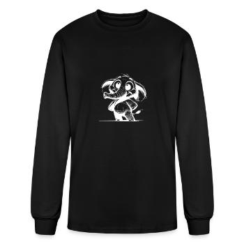 Elephant Baby With Huge Trunk And Eyes - Men's Long Sleeve T-Shirt - black - Front