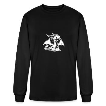 Enchanting Little Baby Dragon With Big Eyes - Men's Long Sleeve T-Shirt - black - Front