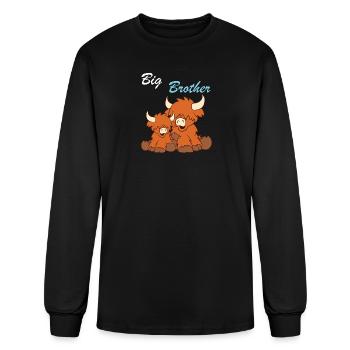 Highland Cattle - Big Brother - Men's Long Sleeve T-Shirt - black - Front
