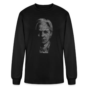 Typographical Assange - Men's Long Sleeve T-Shirt - black - Front