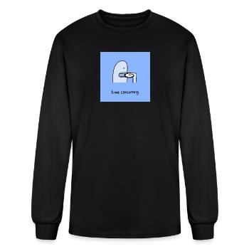Time Consuming Creature Illustration - Men's Long Sleeve T-Shirt - black - Front