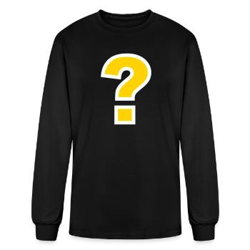 Question mark - Men's Long Sleeve T-Shirt - black - Front