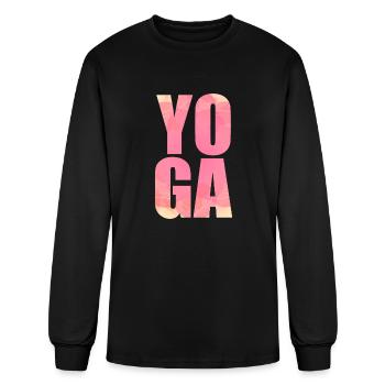 Yoga Zen Mindfulness Buddhism Peace - Men's Long Sleeve T-Shirt - black - Front