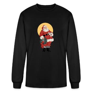 Santa Claus - Men's Long Sleeve T-Shirt - black - Front