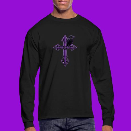 Gothix Raven Cross - Men's Long Sleeve T-Shirt