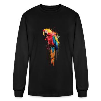 Parrot - Men's Long Sleeve T-Shirt - black - Front