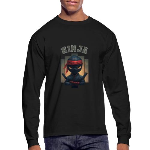 Cartoon Ninja Vibes - Men's Long Sleeve T-Shirt