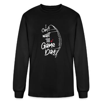American Football Football Sunday Game Day Sport - Men's Long Sleeve T-Shirt - black - Front
