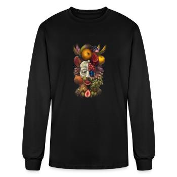 Giuseppe Arcimboldo style - Men's Long Sleeve T-Shirt - black - Front