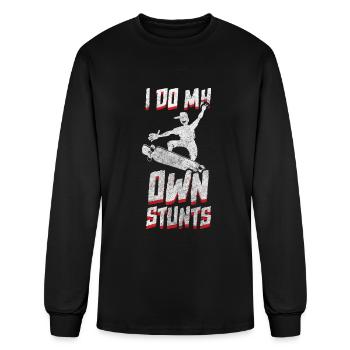 Longboarding Longboarder Hobby Sk8 - Men's Long Sleeve T-Shirt - black - Front