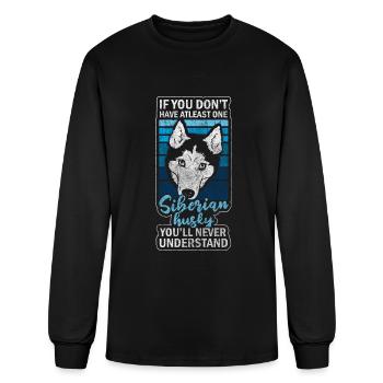 Husky Mistress Dog School - Men's Long Sleeve T-Shirt - black - Front