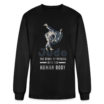 judo - Men's Long Sleeve T-Shirt - black - Front